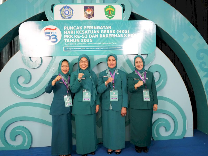 Melinda Aksa Hadiri Puncak HKG ke-53 dan Rakernas X PKK di Samarinda: Perkuat Peran PKK sebagai Mitra Strategis Pemerintah