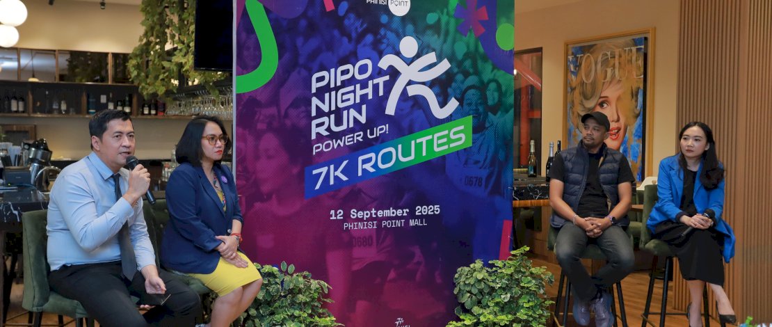 Phinisi Point Makassar kembali menghadirkan ajang lari malam tahunan yang telah menjadi salah satu event ikonik di Kota Makassar, yakni PIPO Night Run.