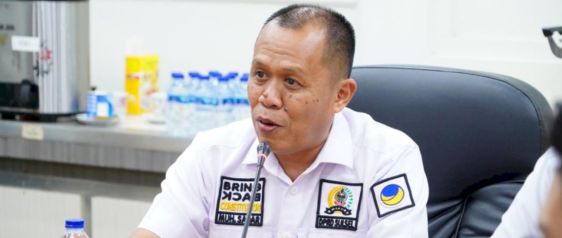 Ketua 
Fraksi NasDem DPRD Sulsel Muhammad Sadar
