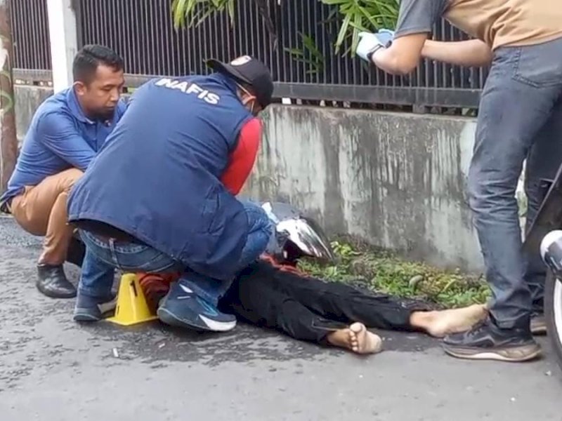 Kurir ShopeeFood Ditemukan Tewas di Pinggir Jalan Gowa, Diduga Alami Kambuh Epilepsi