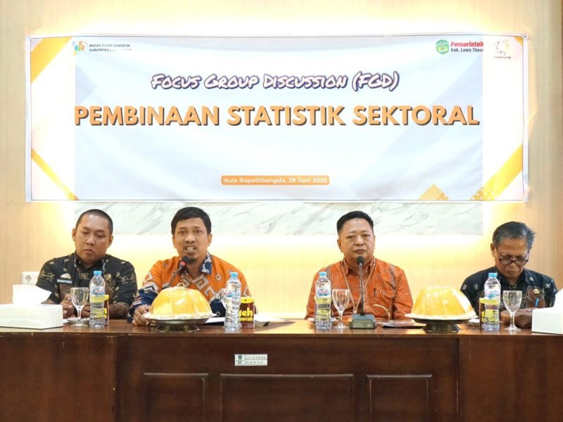 Pemkab Luwu Timur - BPS Teken Komitmen Bersama Pembinaan Statistik Sektoral 2025