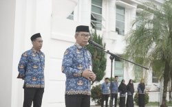 Upacara HKN, Sekda Bahri Suli Ingatkan Lagi Soal Kedisiplinan