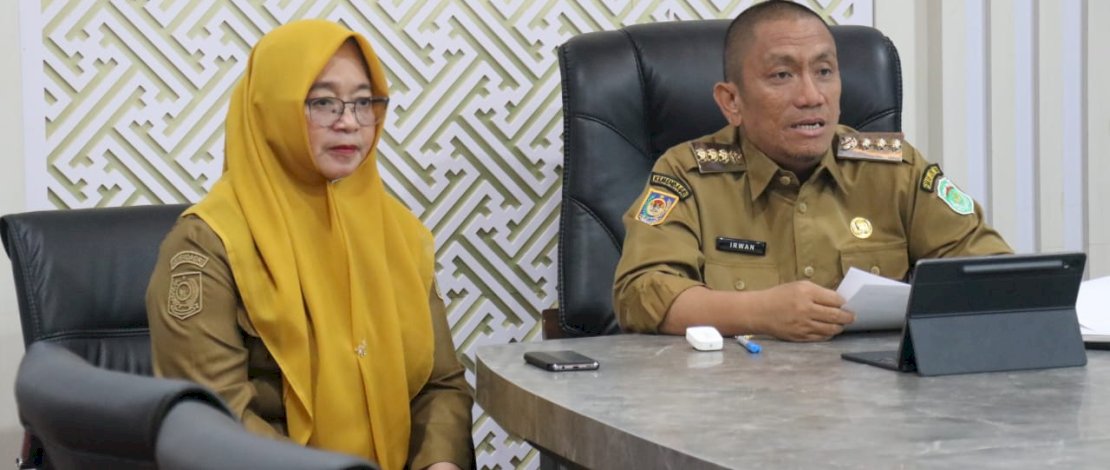 Bupati Luwu Timur, Irwan Bachri Syam menjadi Keynote Speaker pada Webinar Internasional Nurses Day 2025 di Ruang Rapat Bupati, Kantor Bupati Luwu Timur, Malili, Selasa, 10 Juni 2025.