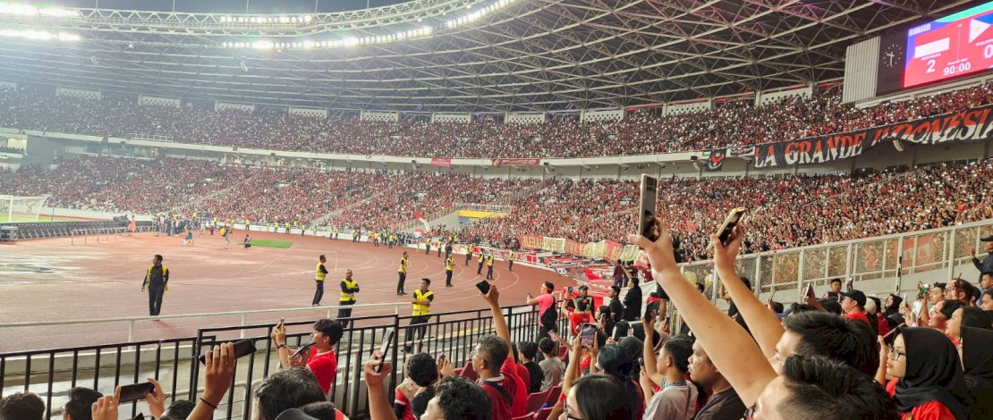  Antusiasme suporter Timnas Indonesia U-23 di Stadion GBK kembali memuncak menjelang laga semifinal Piala AFF U-23 2025.