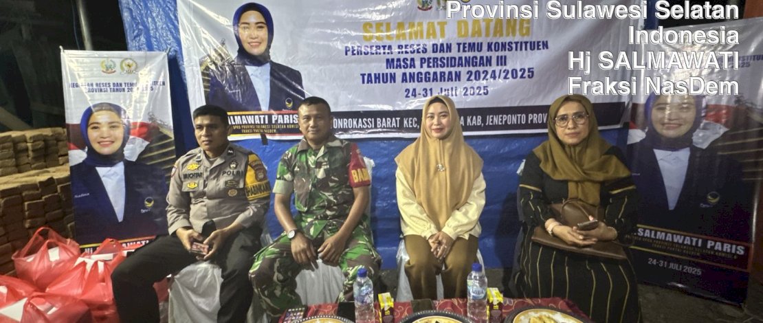 Serap Aspirasi Masyarakat, Hj Salmawati Paris Gelar Reses di Enam Titik Wilayah Jeneponto