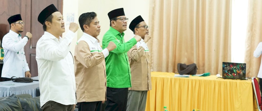 DPW PKB Sulsel melaksanakan pelantikan dan rapat koordinasi wilayah, Selasa, 29 Juli 2025, di Asrama Haji Sudiang.
