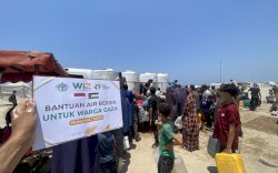 500 Keluarga di Gaza Utara Terima Bantuan Air Bersih dari Masyarakat Indonesia