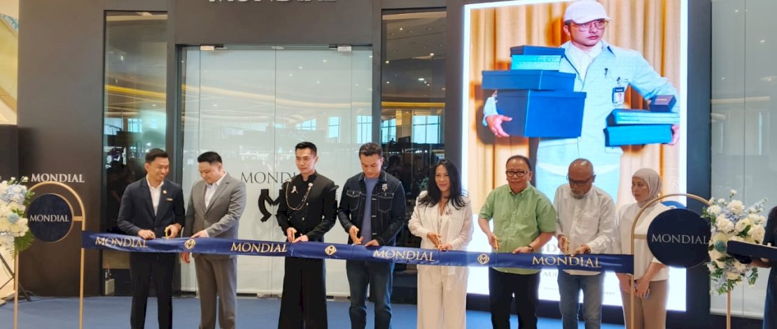 Grand launching store Mondial di Trans Studio Mal Makassar digelar Sabtu, 2 Agustus 2025, dengan menghadirkan Brand Ambassador Mondial, Nicholas Saputra.