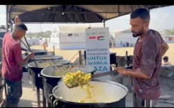 Harga Makin Mahal, WIZ dan KITA Palestina Tebus Pangan di Gaza Berikan 110 Keluarga Makanan Layak Konsumsi