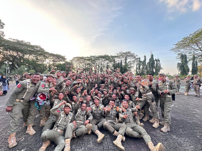 Ratusan PPPK Satpol PP Sulsel Resmi Terima SPMT