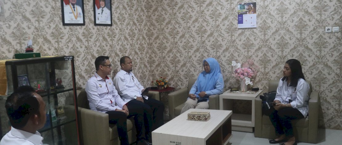 Kunjungan tim Kementerian Koordinator Bidang Politik dan Keamanan  (Polkam) ke RSUD Haji Makassar, Selasa, 5 Agustus 2025.