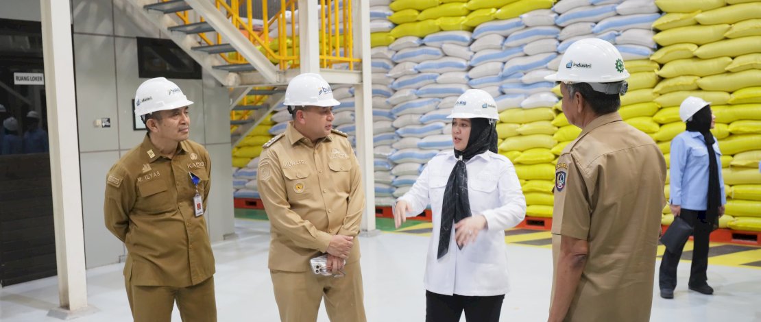 Wagub Fatmawati Rusdi Dampingi Ketua Komisi IV DPR RI Tinjau Stok Beras Bulog Makassar