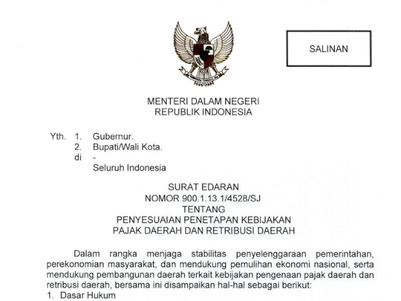 Surat Edaran Mendagri: PBB dan NJOP Naik Drastis, Wajib Dibatalkan!