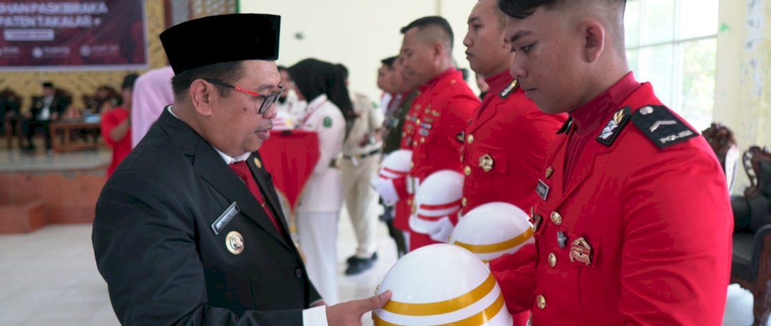 Pasukan Pengibar Bendera Pusaka (Paskibraka) Tingkat Kabupaten Takalar resmi dikukuhkan oleh Bupati Takalar, Mohammad Firdaus Daeng Manye, Jum'at, 15 Agustus 2025. Pasukan Pengibar Bendera Pusaka (Paskibraka) Tingkat Kabupaten Takalar resmi dikukuhkan oleh Bupati Takalar, Mohammad Firdaus Daeng Manye, Jum'at, 15 Agustus 2025.