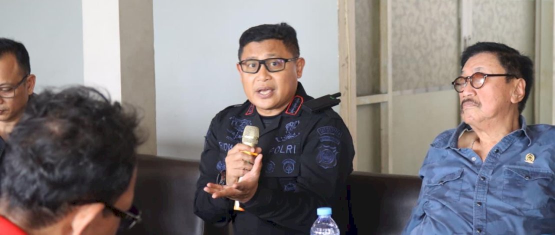Ngopi Bareng Jadi Wadah Brimob Polda Sulsel Perkuat Komunikasi dengan Insan Pers