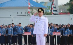 Khidmat! Upacara HUT ke-80 RI di Takalar, Wabup Hengky Yasin Ajak Satukan Tekad Menuju Indonesia Emas 2045