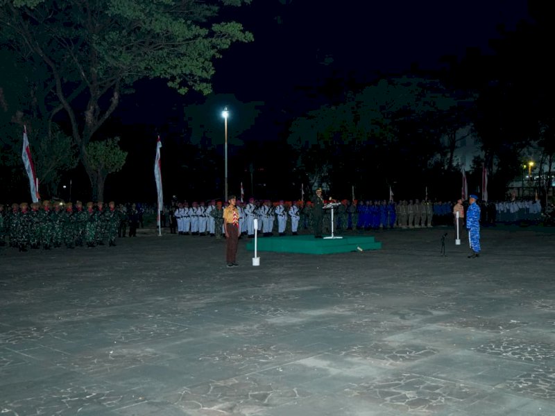 Gubernur Sulsel Ikuti Apel Kehormatan Renungan Suci di TMP Panaikang Bersama Forkopimda