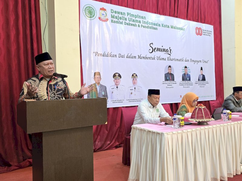 MUI Makassar Gelar Seminar Pendidikan Dai, Lahirkan Ulama Kharismatik dan Pengayom Umat