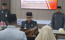 Lantik Lima Pejabat Pemkab Pinrang, Wabup Sudirman Bungi Tekankan Mutasi sebagai Dinamika Birokrasi