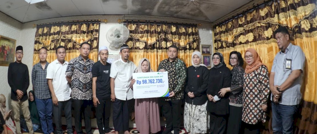 Pemkot Makassar Salurkan Santunan Rp98 Juta Lebih Jaminan Sosial ke Keluarga Abay