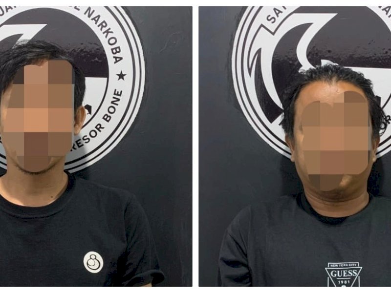 Polres Bone Tangkap Dua Pelaku Narkoba, Barang Bukti 1,25 Gram Sabu