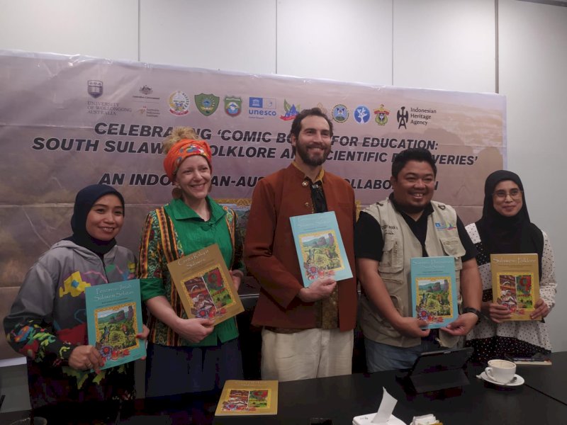 Disupport Pemerintah Australia, BP Geopark Maros - Pangkep Luncurkan Dua Komik Edukasi