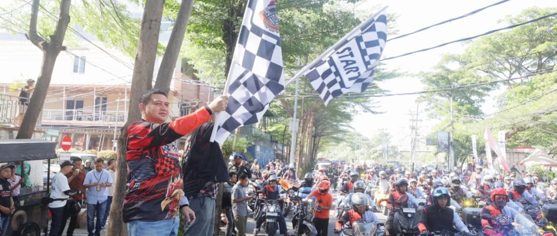 Wali Kota Makassar, Munafri Arifuddin, secara resmi melepas keberangkatan ratusan rider dari Harley Davidson Club Indonesia (HDCI) se-Indonesia. 