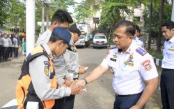 Dishub Kota Makassar Gelar Apel Pagi dan Berikan Bantuan untuk Petugas Korban Insiden Demo