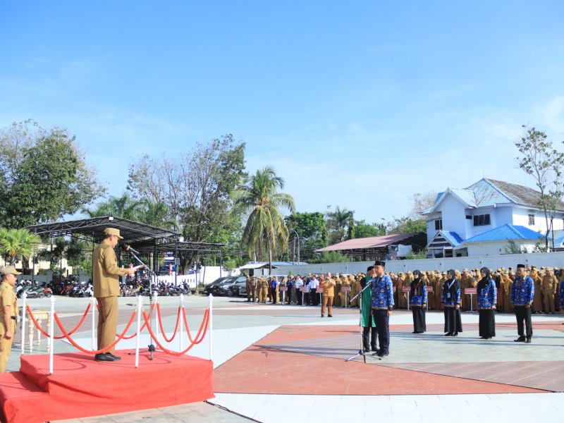 Wakil Bupati Hengky Yasin Pimpin Upacara Peringatan Haornas ke-42 di Takalar