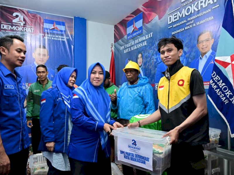 HUT Partai Demokrat, DPC Makassar Ikuti Doa Bersama dan Gelar Aksi Sosial