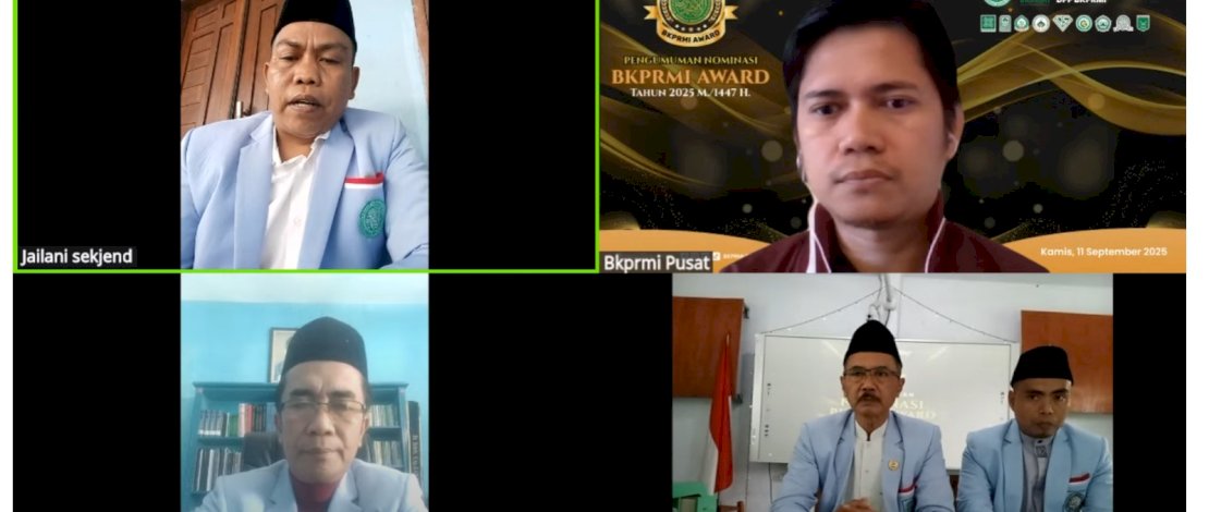 Pengumuman nominasi BKPRMI Award 2025 berlangsung secara live streaming di YouTube BKPRMI, pada siang tadi, Kamis, 11 September 2025 di Jakarta.