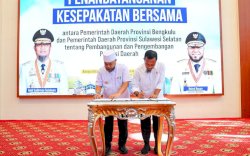 Pemprov Sulsel - Bengkulu Teken Kesepakatan Bersama Pembangunan dan Pengembangan Potensi Daerah