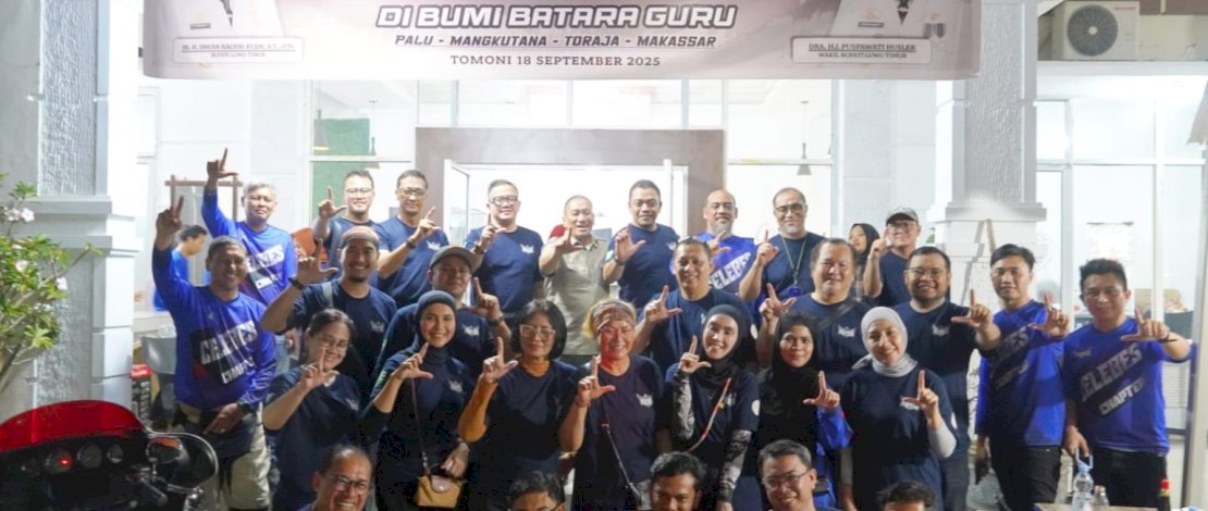 Bupati Luwu Timur, Iwan Bachri Syam, menyambut hangat para peserta Touring Nasional IV MedDocs Indonesia, di Hotel Sikumbang, Kecamatan Tomoni, Kamis, 18 September 2025.
