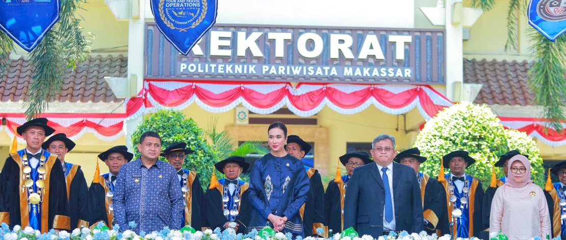 Menteri Pariwisata Hadiri Wisuda Poltekpar Makassar, 565 Lulusan Siap Bersaing Global