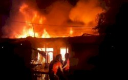Kebakaran di Tamalate Makassar, 8 Rumah Hangus dan Bocah 7 Tahun Meninggal Dunia