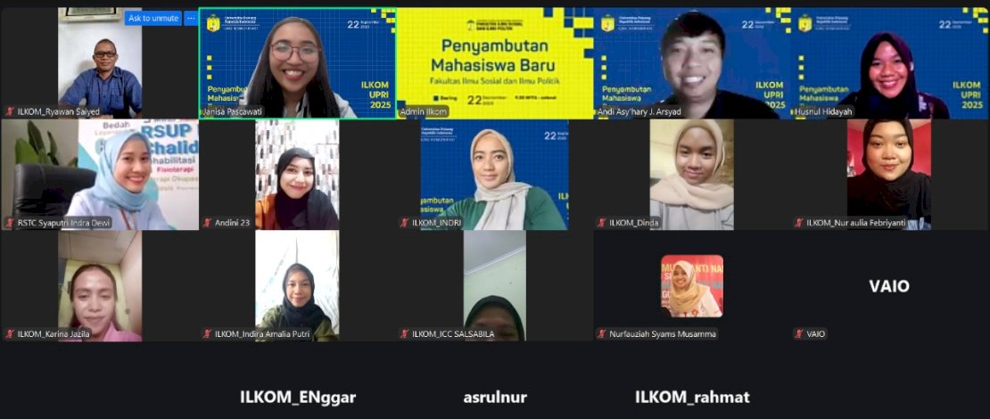 Ilmu Komunikasi UPRI Dorong Mahasiswa Baru Jadi Insan Gemilang, Terampil, dan Beretika