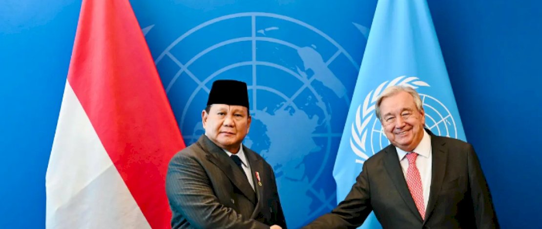 Pertemuan berlangsung usai Prabowo menyampaikan pidato pada Konferensi Internasional Tingkat Tinggi untuk Penyelesaian Damai atas Masalah Palestina dan Implementasi Solusi Dua Negara di Gedung PBB, New York.
