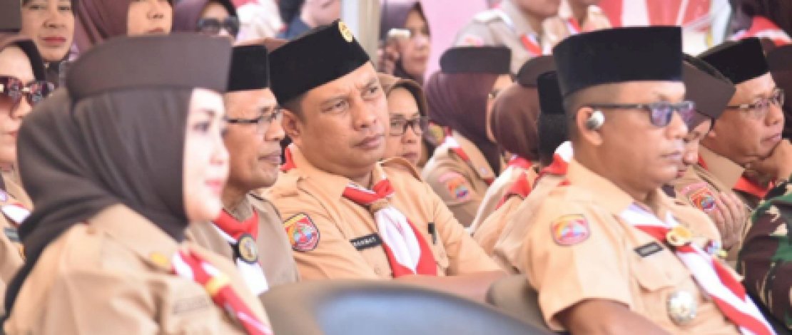 Plt. Sekretaris DPRD Makassar Hadiri Apel Besar Hari Pramuka ke-64 di Pantai Losari