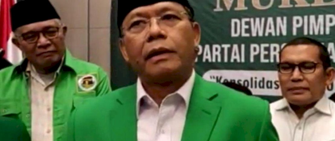 Muhammad Mardiono resmi terpilih sebagai Ketua Umum DPP PPP secara aklamasi dalam Muktamar X di Ancol, Jakarta Utara, Sabtu (27/9/2025).