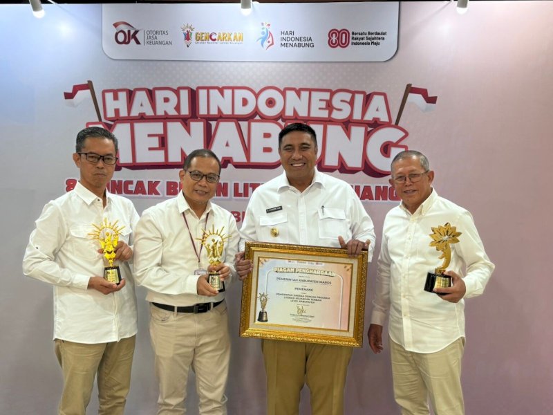Kabupaten Maros Raih Penghargaan Nasional untuk Program Literasi Keuangan Terbaik
