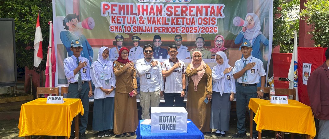 Suasana antusias terasa dalam kegiatan pemilihan ketua OSIS SMA se-Sulsel yang digelar hari ini, Senin, 29 September 2025.