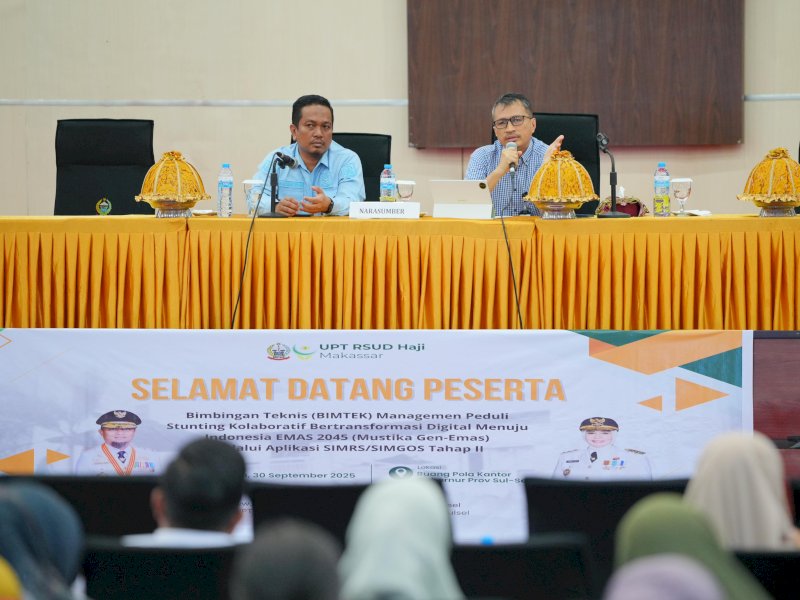 Pemprov Sulsel Gelar Bimtek Implementasi Pelaporan Stunting Mustika GEN EMAS