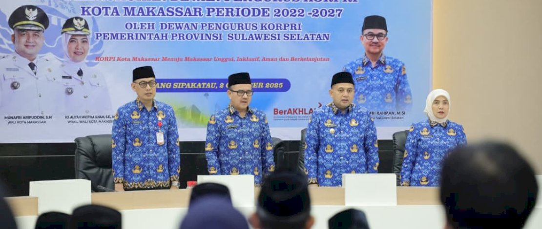 Sekda Andi Zulkifly Nanda, Resmi Nahkodai KORPRI Makassar