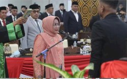 DPRD Makassar Gelar Paripurna PAW, Apiaty K. Amin Syam Resmi Dilantik sebagai Anggota DPRD