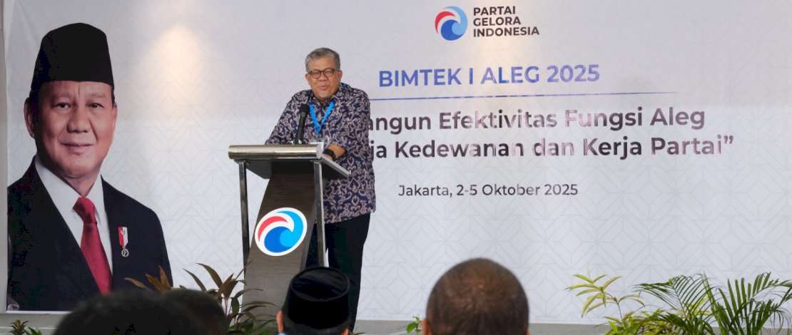 Bimtek I Aleg 2025 bagi 73 Anggota Legislatif (Aleg) DPRD Kabupaten/Kota dan Provinsi dari Partai Gelora di Hotel Grandkemang, Jakarta pada Kamis-Minggu, 2-5 Oktober 2025.