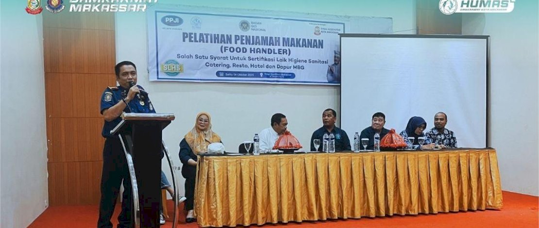 Sinergi Damkarmat dan YNKI Dorong Keamanan Pangan Lewat Pelatihan Penjamah Makanan di Makassar