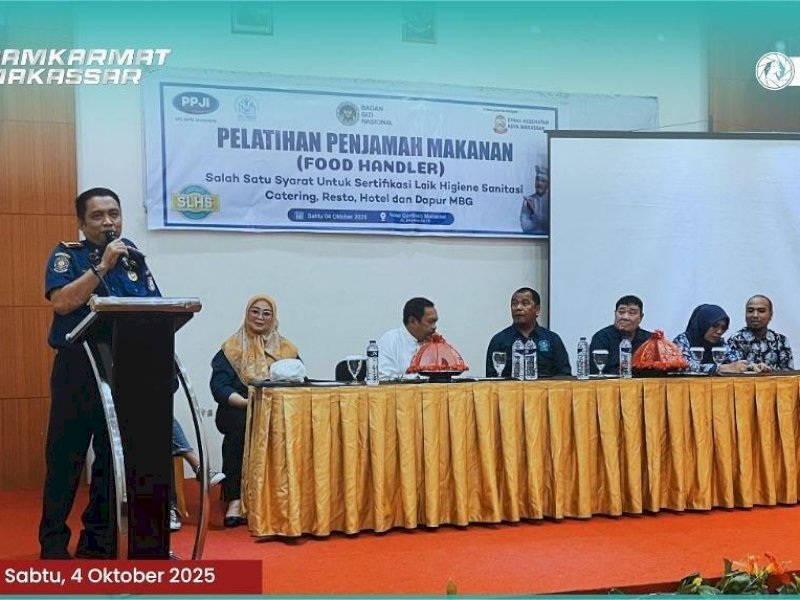 Sinergi Damkarmat dan YNKI Dorong Keamanan Pangan Lewat Pelatihan Penjamah Makanan di Makassar