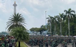 HUT TNI, Tugu Monas Ditutup untuk Wisatawan 
