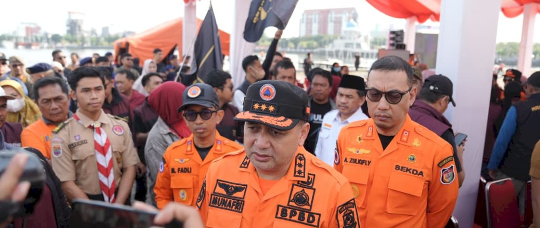 Wali Kota Makassar Munafri Pimpin Apel Kesiapsiagaan Bencana