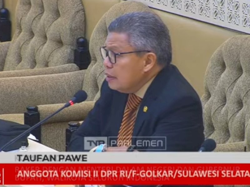 Raker Komisi II DPR RI-Mendagri, Taufan Pawe: ‎Penurunan Transfer Keuangan Daerah Bukan Musibah, Tapi Tantangan untuk Inovasi ‎